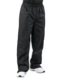 Lined microfiber solid color warm-up pant